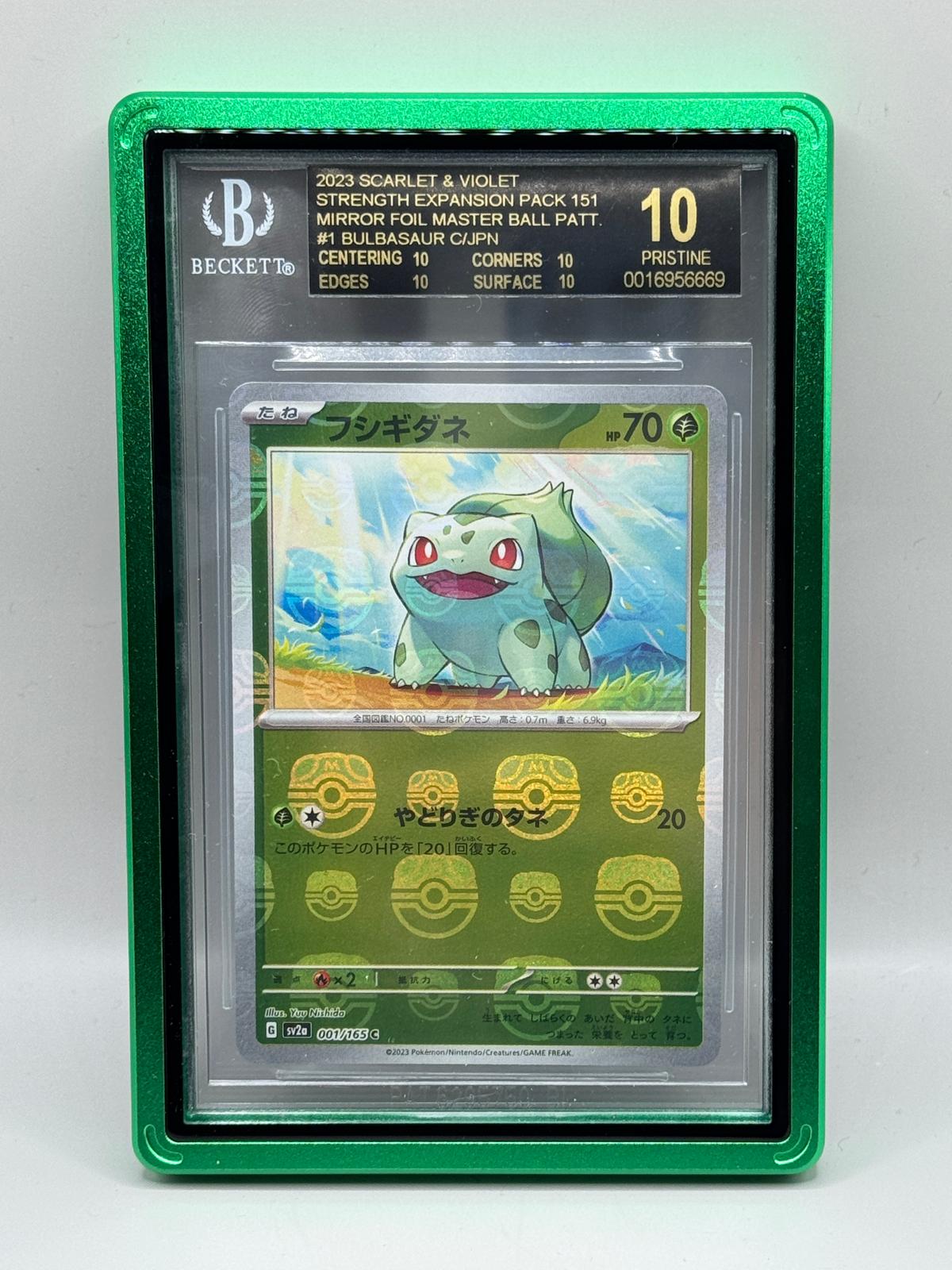 Black Label BGS 10 Bulbasaur 151 Master Ball Reverse Holo