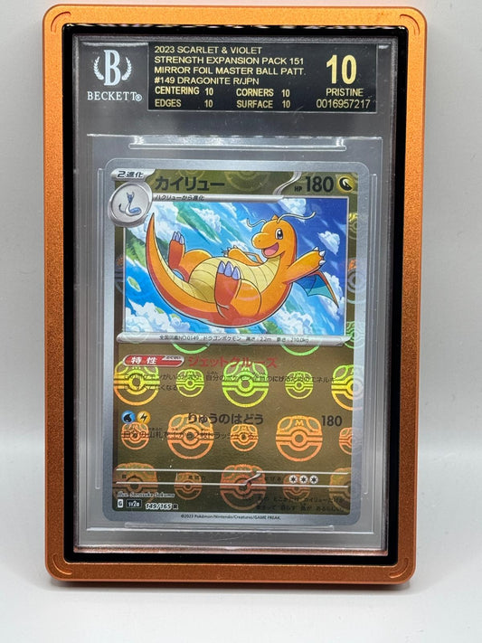 Black Label BGS 10 Dragonnite 151 Master Ball Reverse Holo